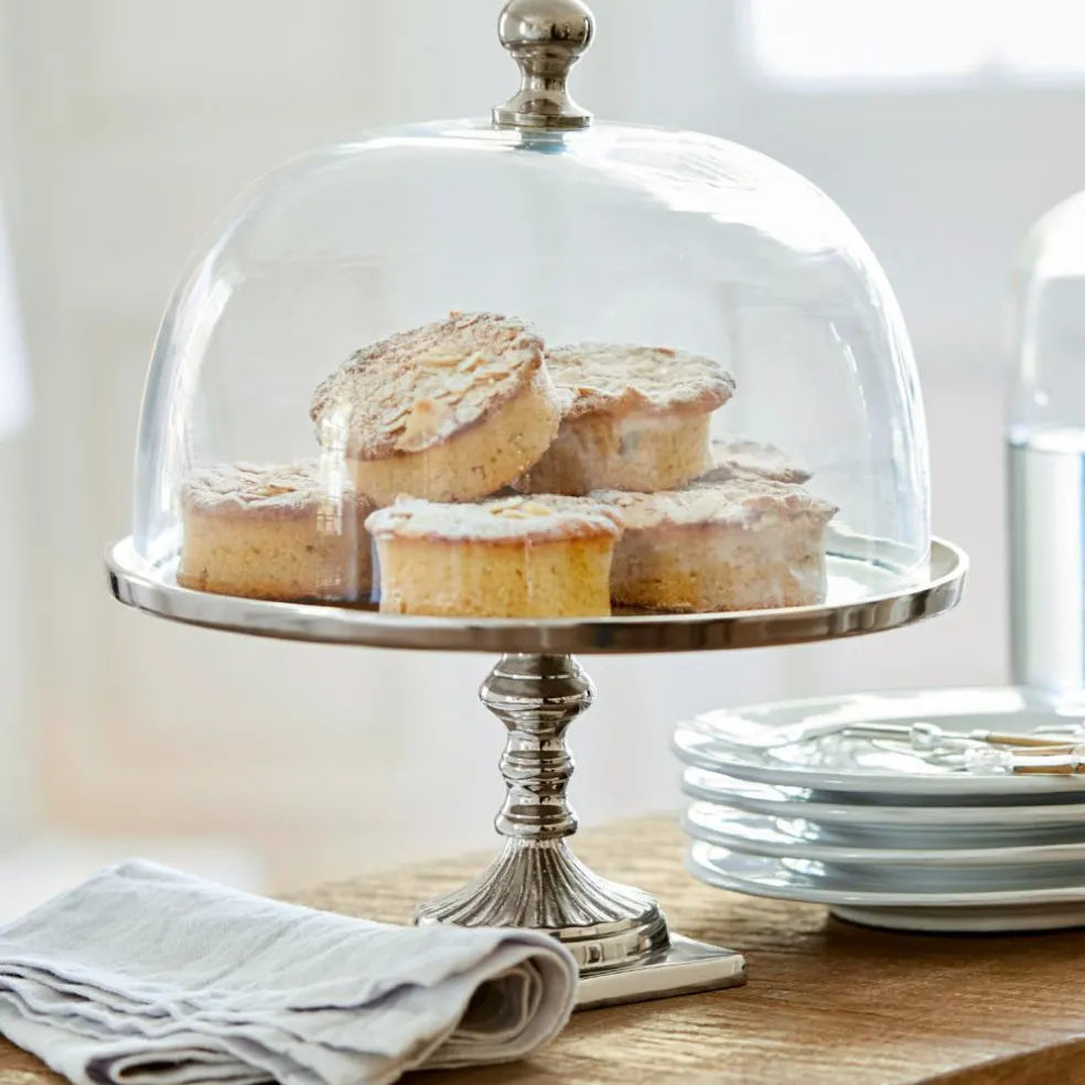 Cloche en verre avec plateau Mine