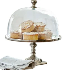 Cloche en verre avec plateau Mine