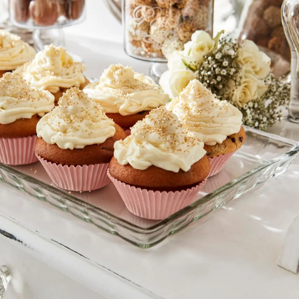 Cloche en verre avec plateau Nelia