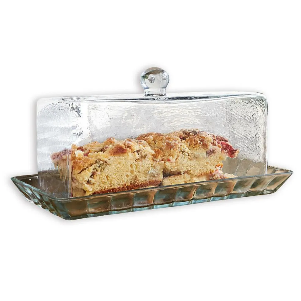 Cloche en verre avec plateau Nelia