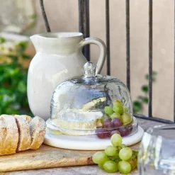 Cloche en verre avec plateau Barnsdale