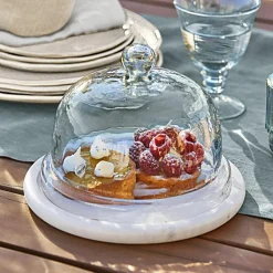 Cloche en verre avec plateau Barnsdale
