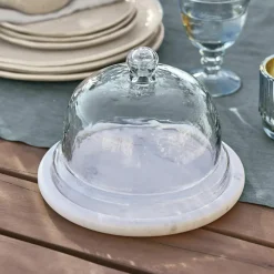 Cloche en verre avec plateau Barnsdale