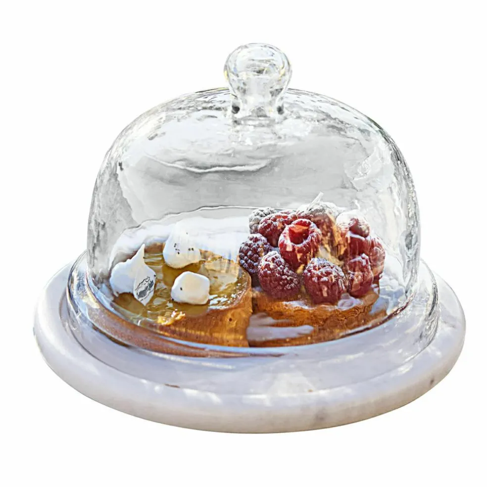 Cloche en verre avec plateau Barnsdale