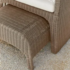 Corbeille de plage avec repose-pieds Sanivane