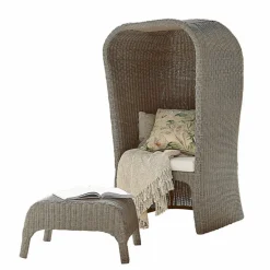 Corbeille de plage avec repose-pieds Sanivane