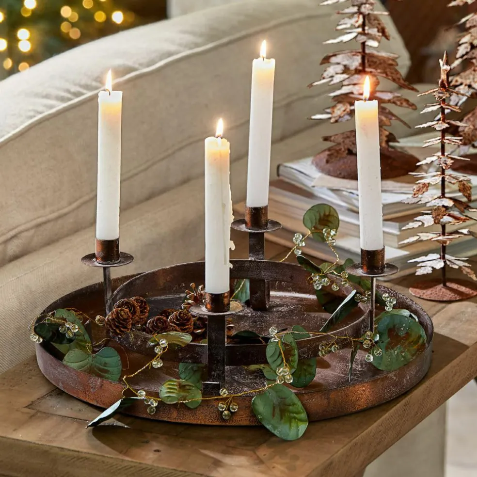 Couronne à bougies avec plateau Ivremont