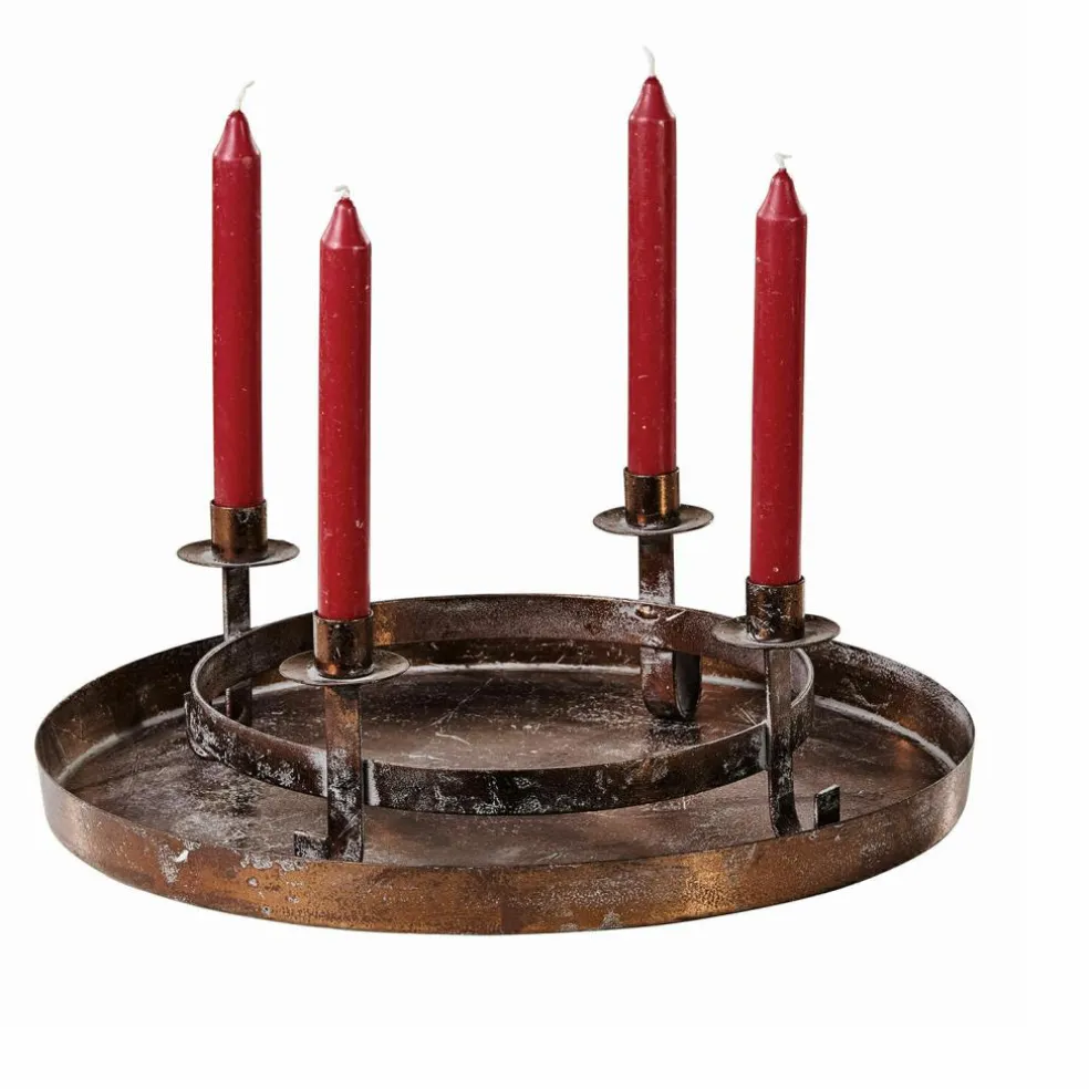 Couronne à bougies avec plateau Ivremont