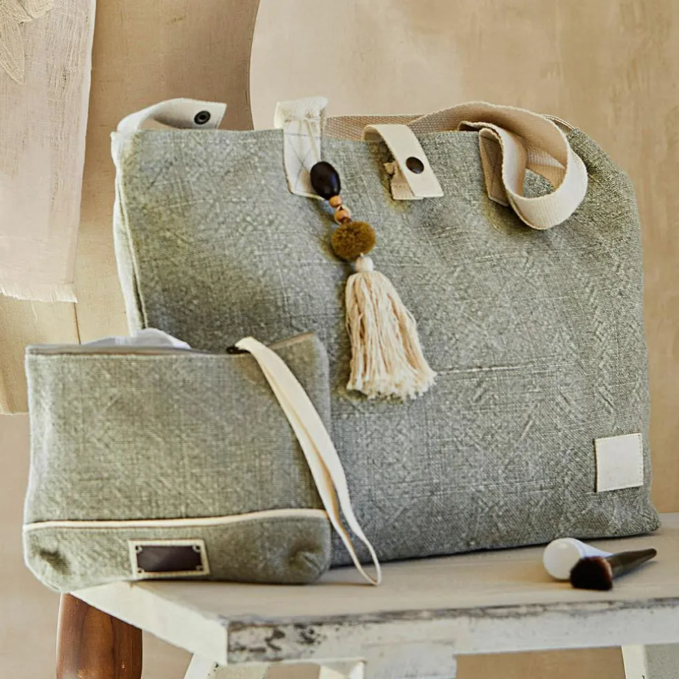 Ensemble cabas et pochette Cravanche