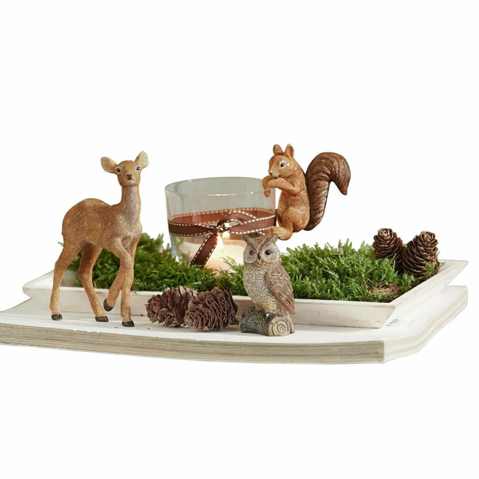 Lot de 3 animaux de la forêt décoratifs Vionique