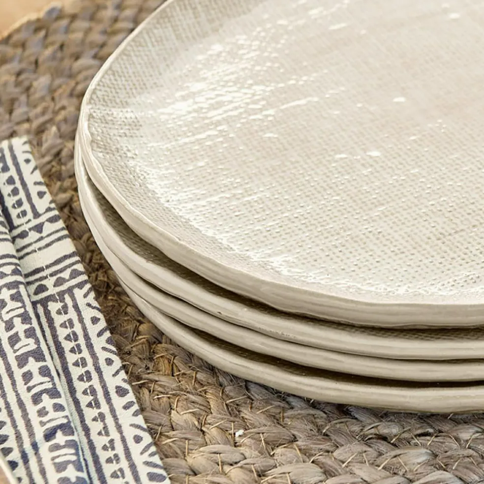 Lot de 4 assiettes à dessert Luganville