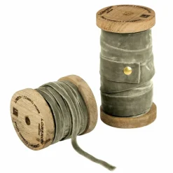 Lot de 2 bobines de ruban en velours Liandis