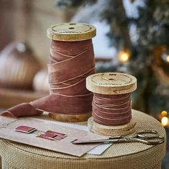 Lot de 2 bobines de ruban en velours Liandis