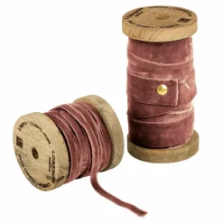 Lot de 2 bobines de ruban en velours Liandis