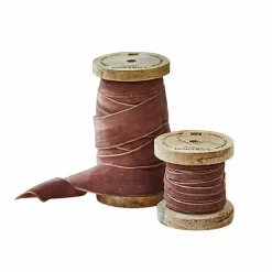 Lot de 2 bobines de ruban en velours Liandis
