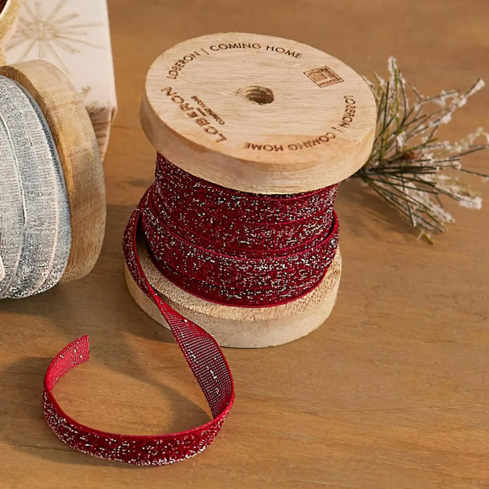 Lot de 4 bobines de ruban en velours Verlanne
