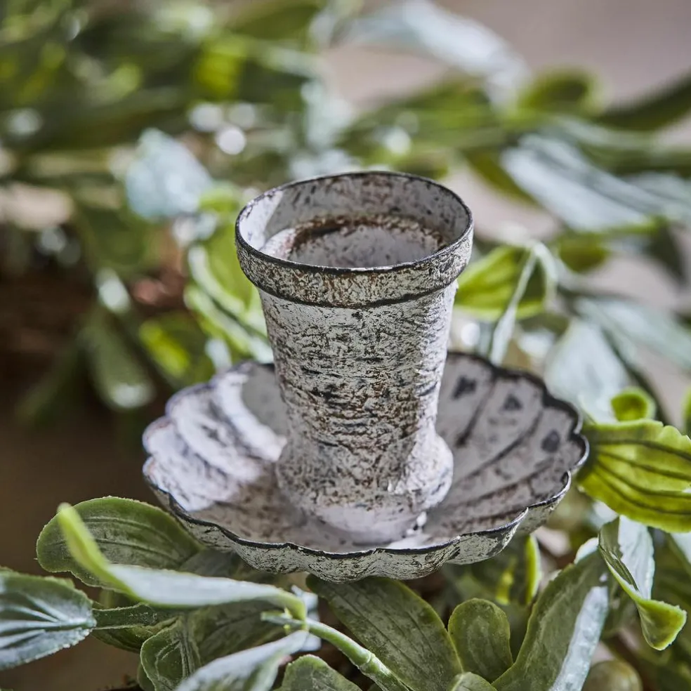 Lot de 4 bougeoirs à piquer Korraine