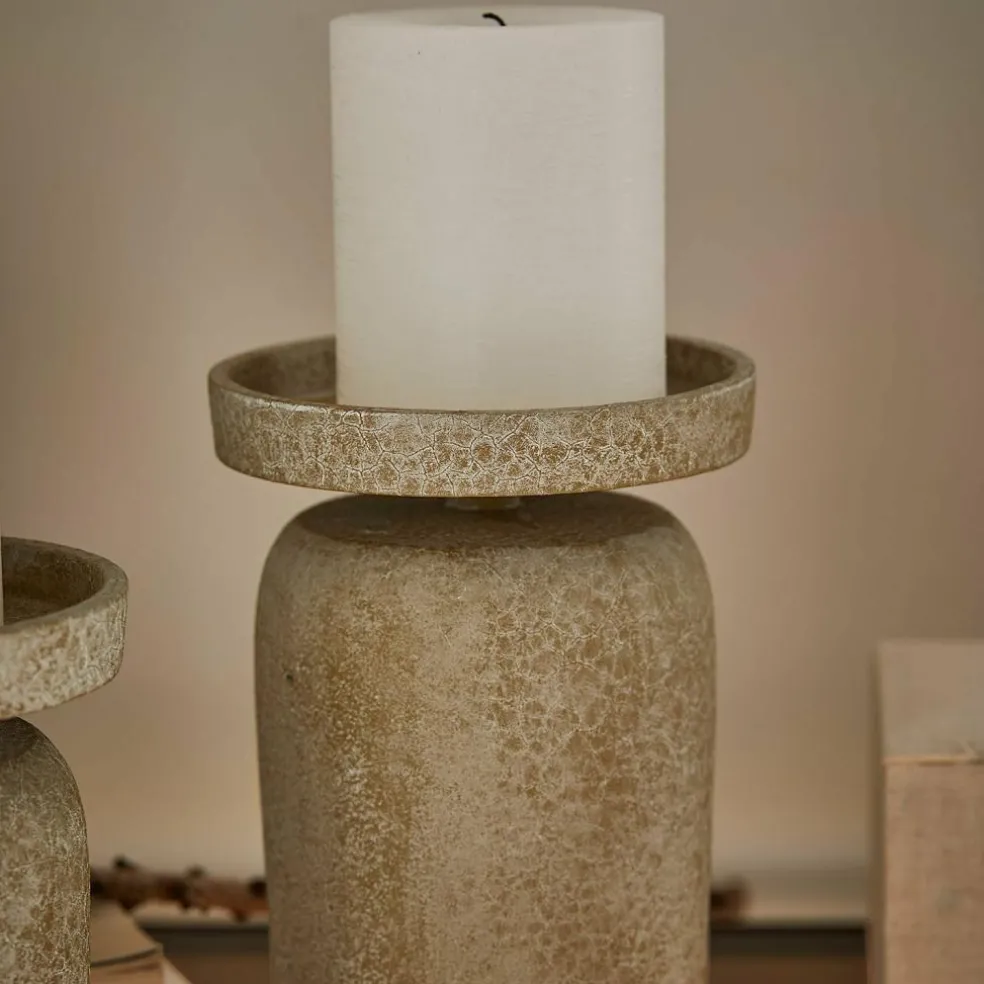 Lot de 3 bougeoirs Amsley