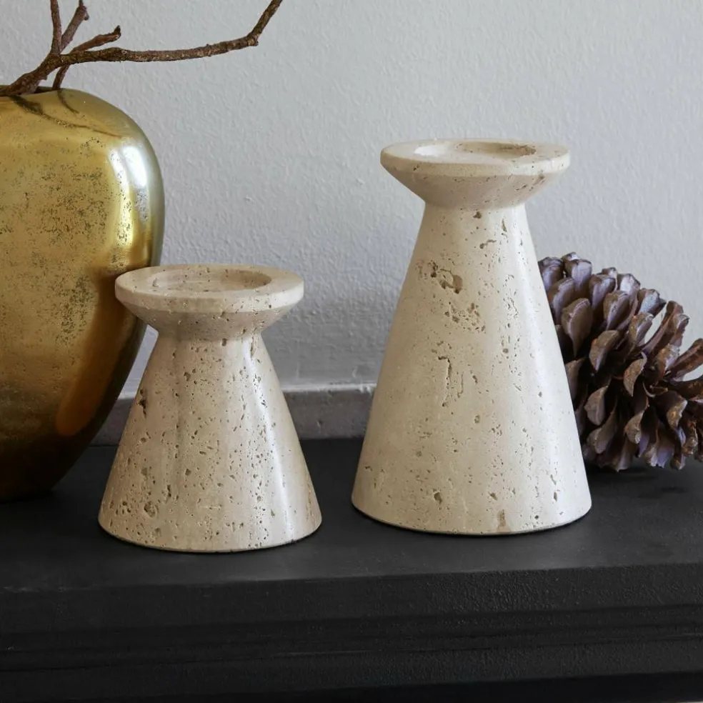 Lot de 2 bougeoirs Bazrahim