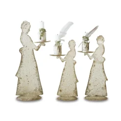 Lot de 3 bougeoirs Chanler