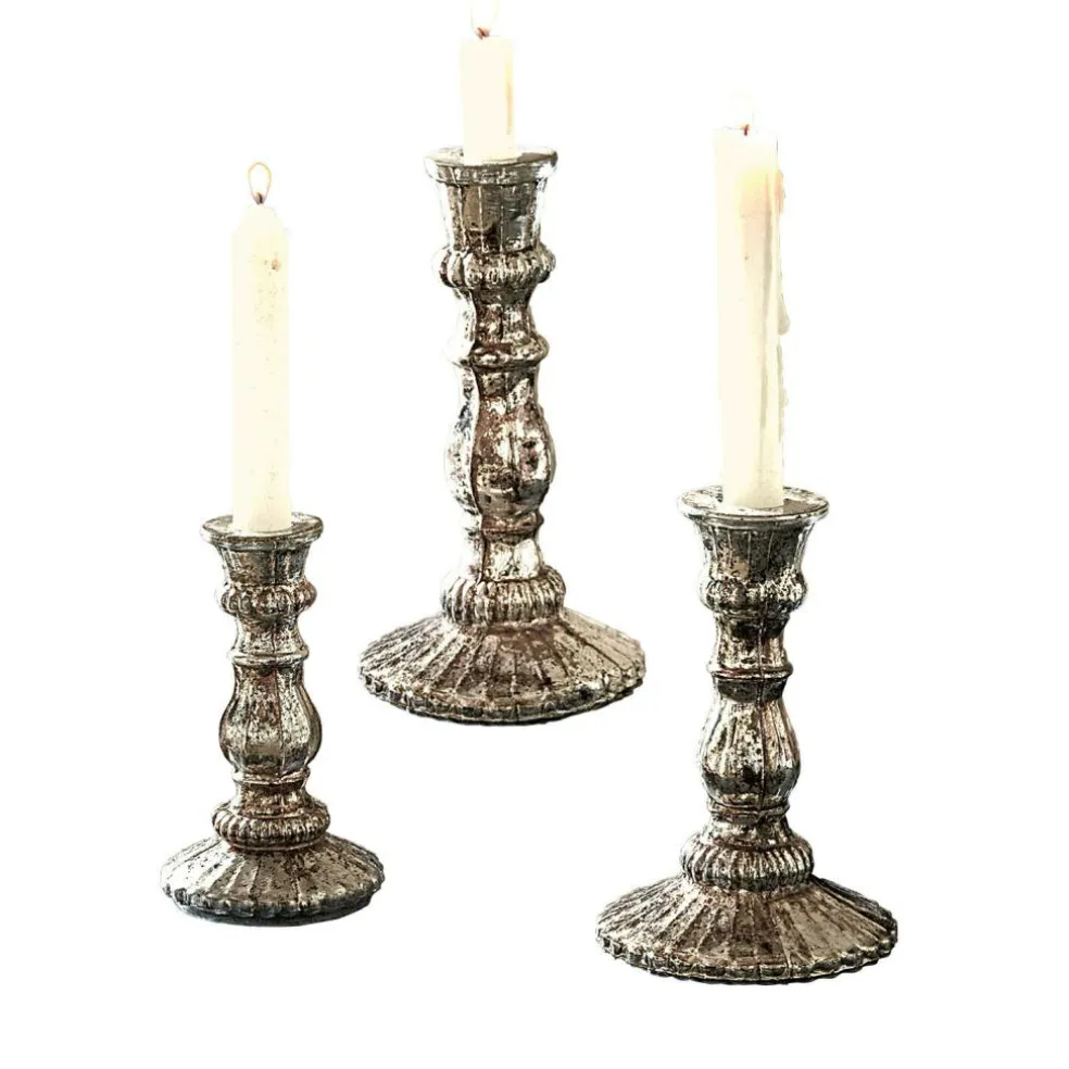 Lot de 3 bougeoirs Favalina