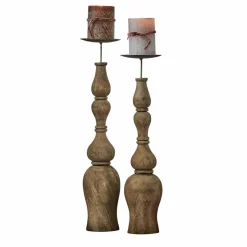 Lot de 2 bougeoirs Fleuries-sur-Marne