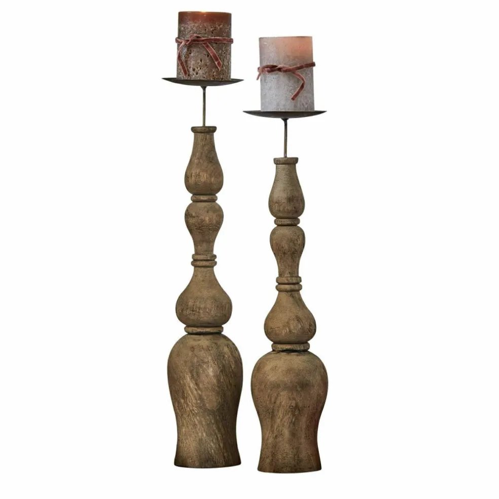 Lot de 2 bougeoirs Fleuries-sur-Marne