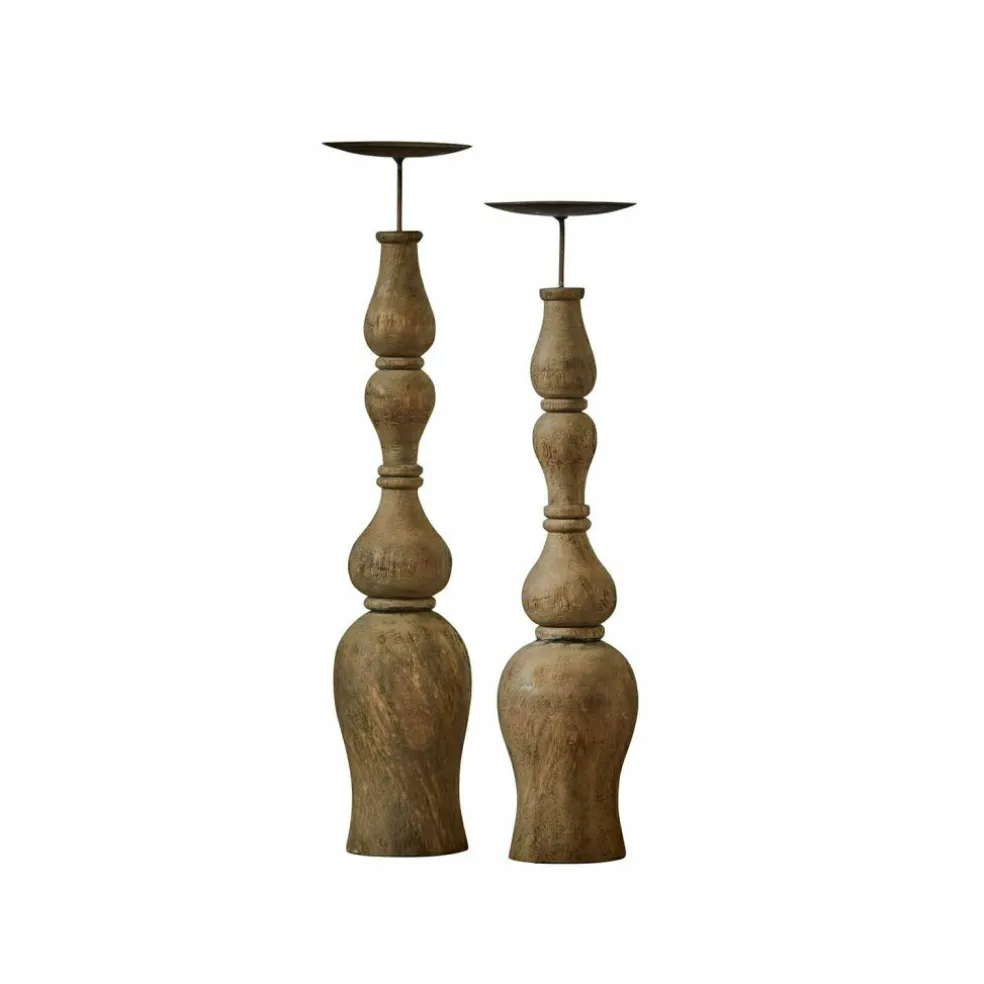 Lot de 2 bougeoirs Fleuries-sur-Marne