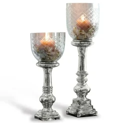 Lot de 2 bougeoirs Layci