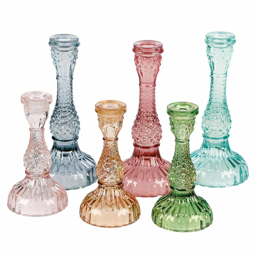 Lot de 6 bougeoirs Moana