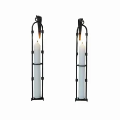 Lot de 2 bougeoirs muraux Vivendas