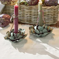 Lot de 2 bougeoirs Myka