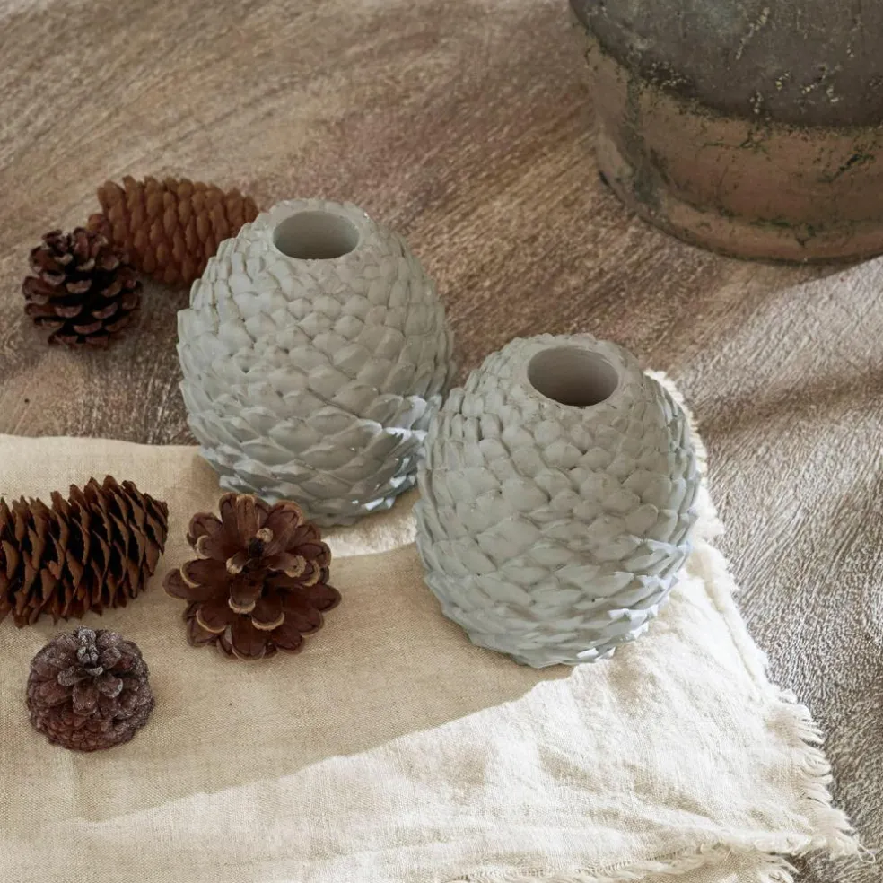 Lot de 2 bougeoirs Rianora