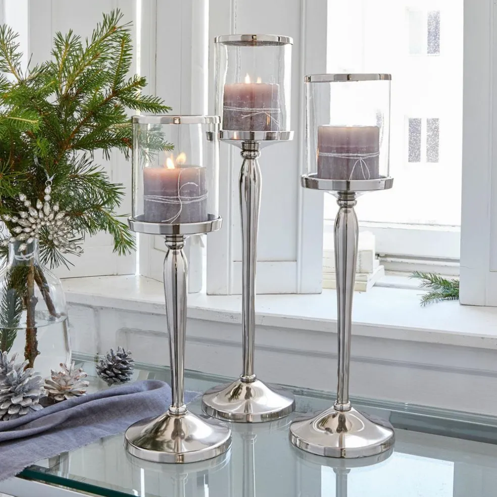 Lot de 3 bougeoirs Serres