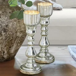 Lot de 2 bougeoirs Velanor