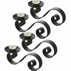 Lot de 4 bougeoirs Vorelin