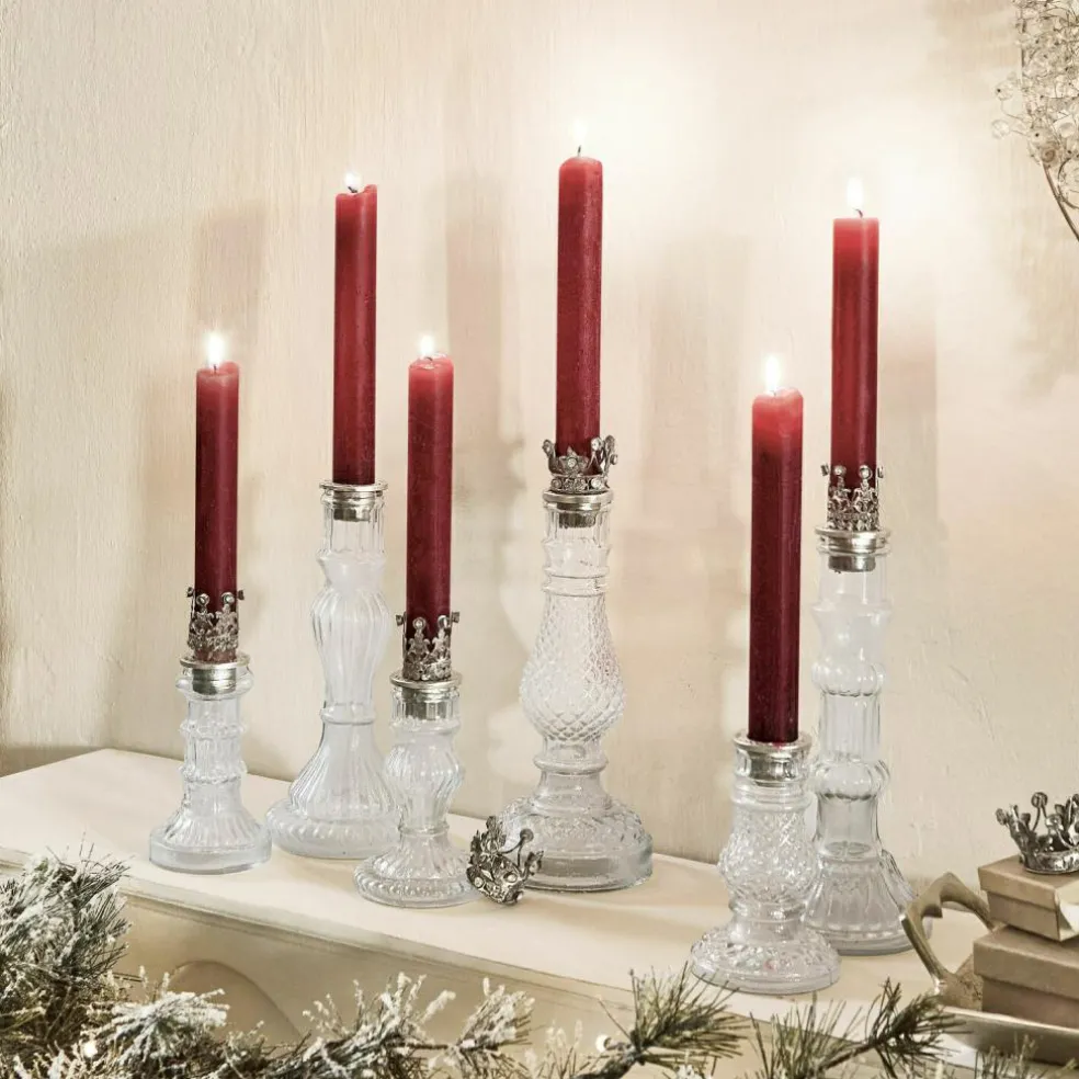 Lot de 6 bougeoirs Youna