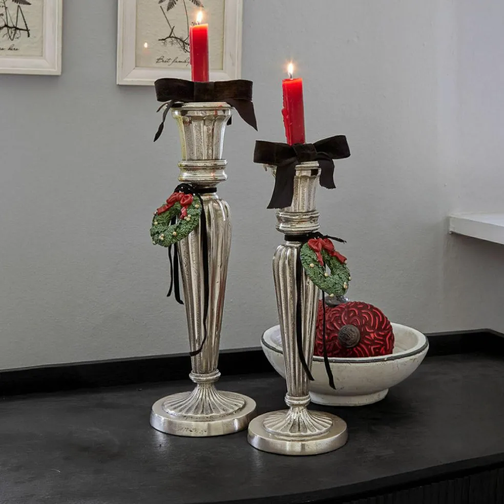 Lot de 2 bougeoirs Zahfira