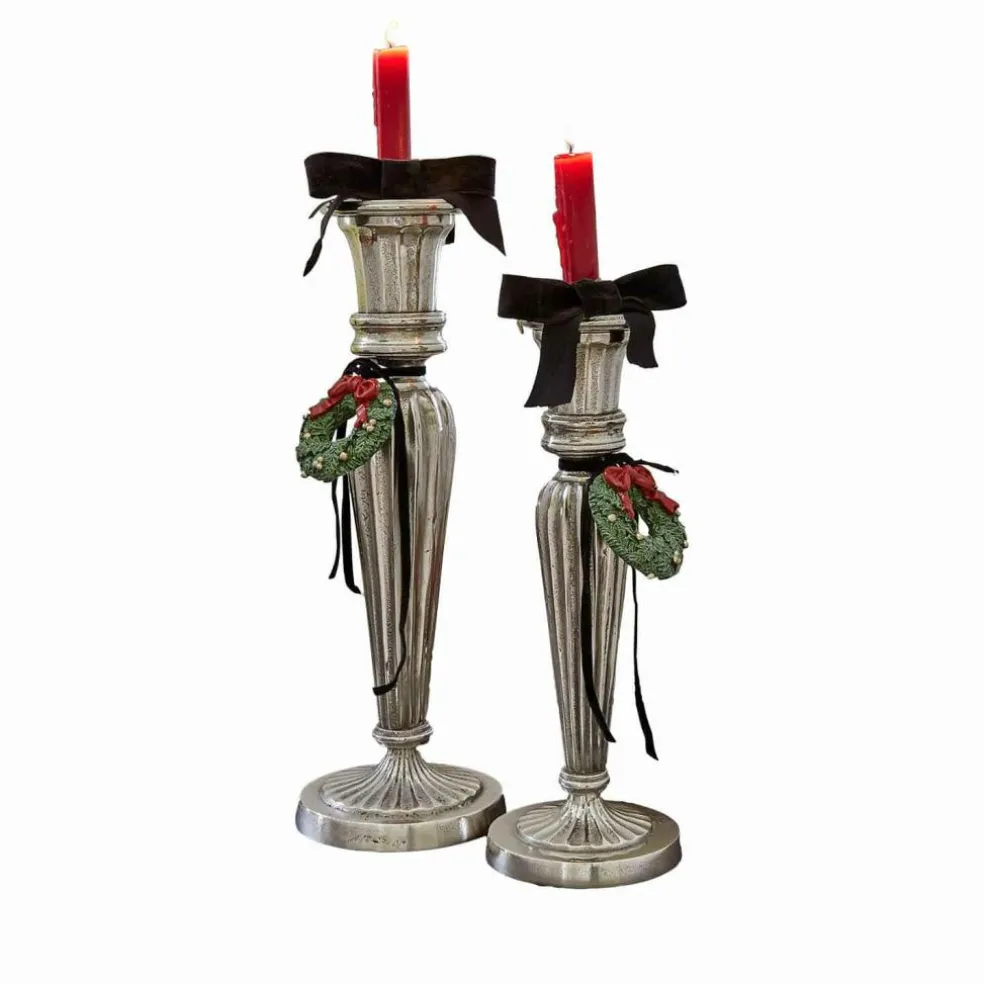 Lot de 2 bougeoirs Zahfira