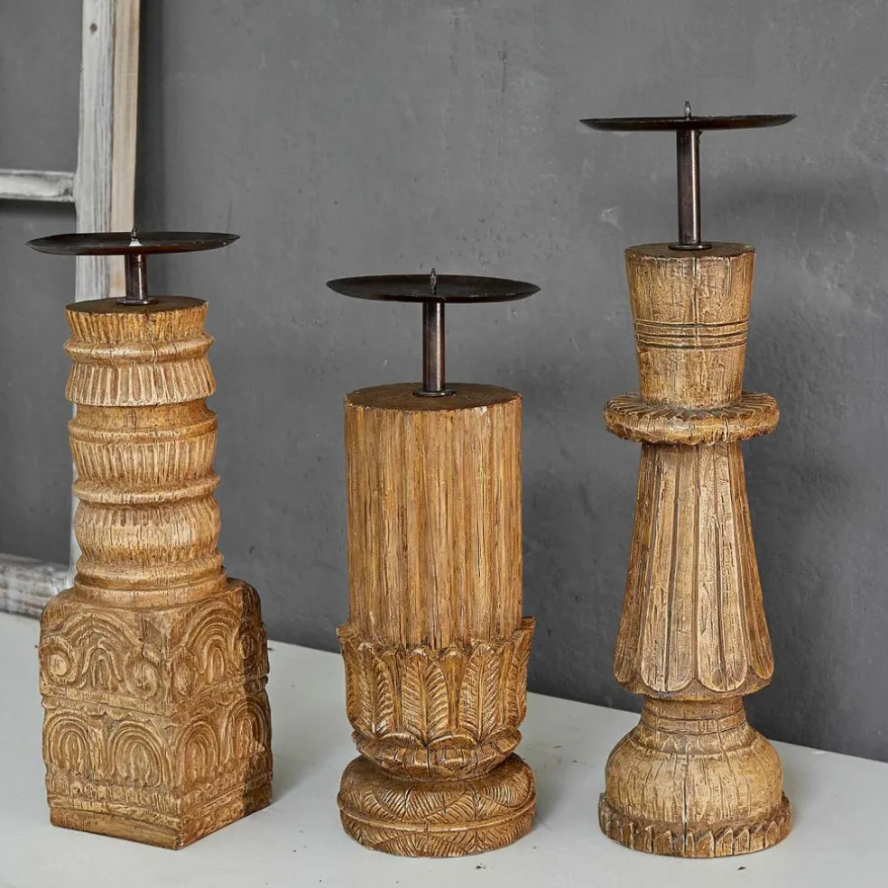 Lot de 3 bougeoirs Zahirah