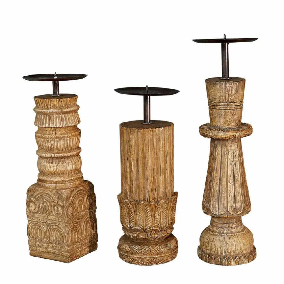 Lot de 3 bougeoirs Zahirah