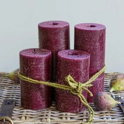 Lot de 4 bougies Berekua