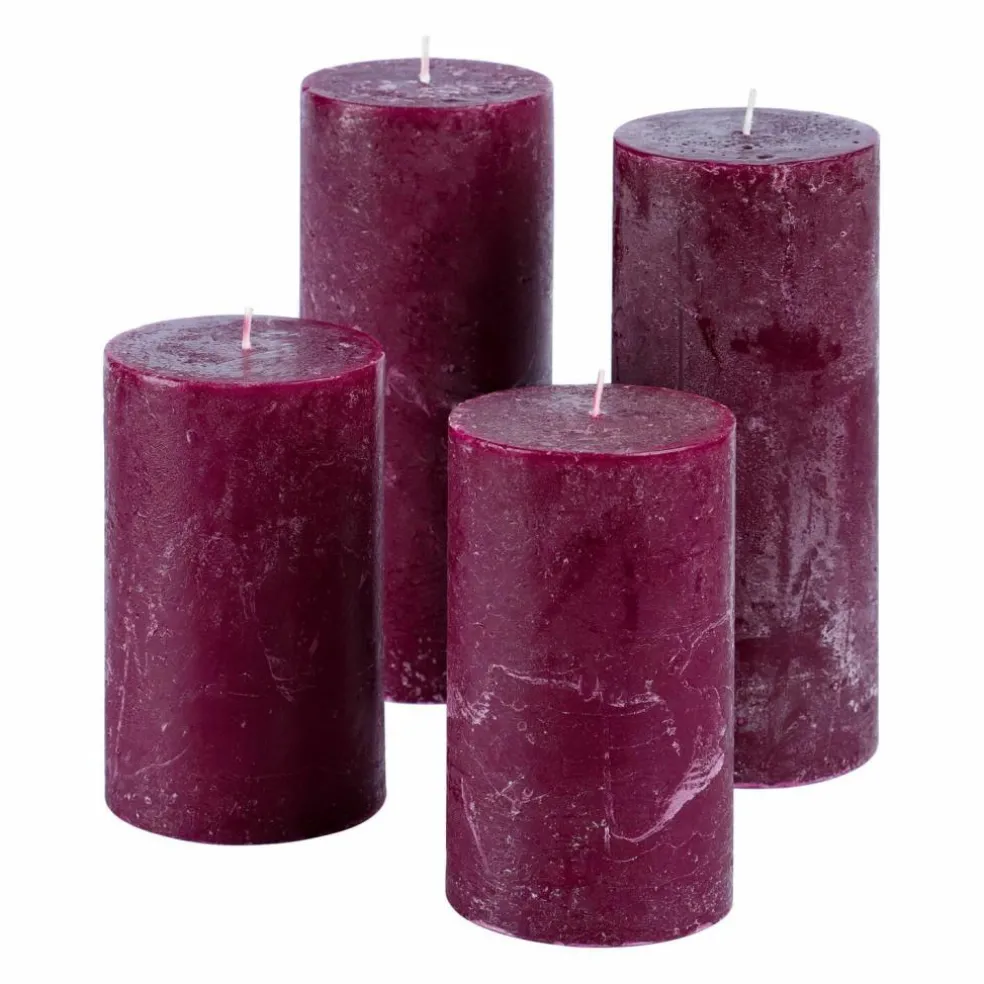 Lot de 4 bougies Berekua