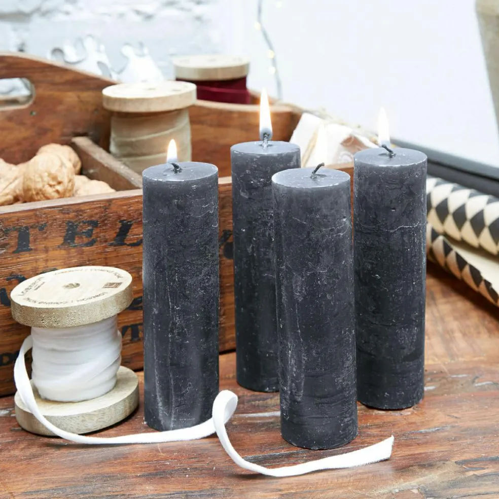 Lot de 4 bougies Muriel