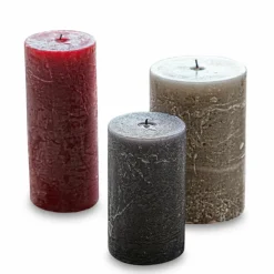 Lot de 3 bougies Pretin