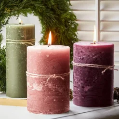 Lot de 3 bougies Salis