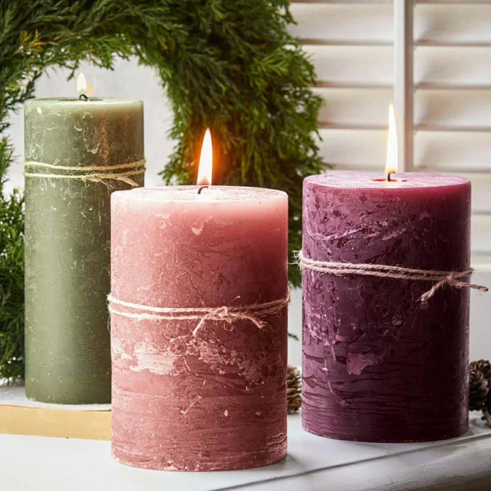 Lot de 3 bougies Salis