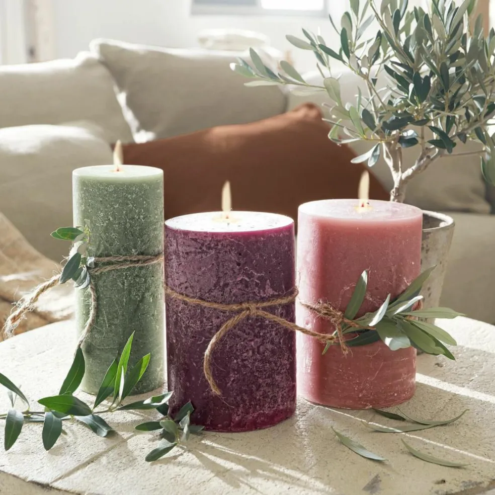 Lot de 3 bougies Salis