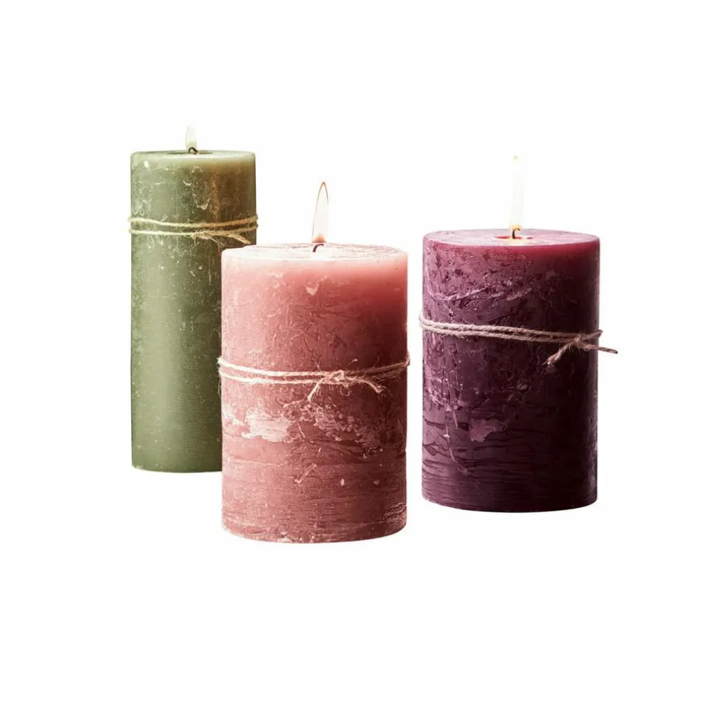 Lot de 3 bougies Salis