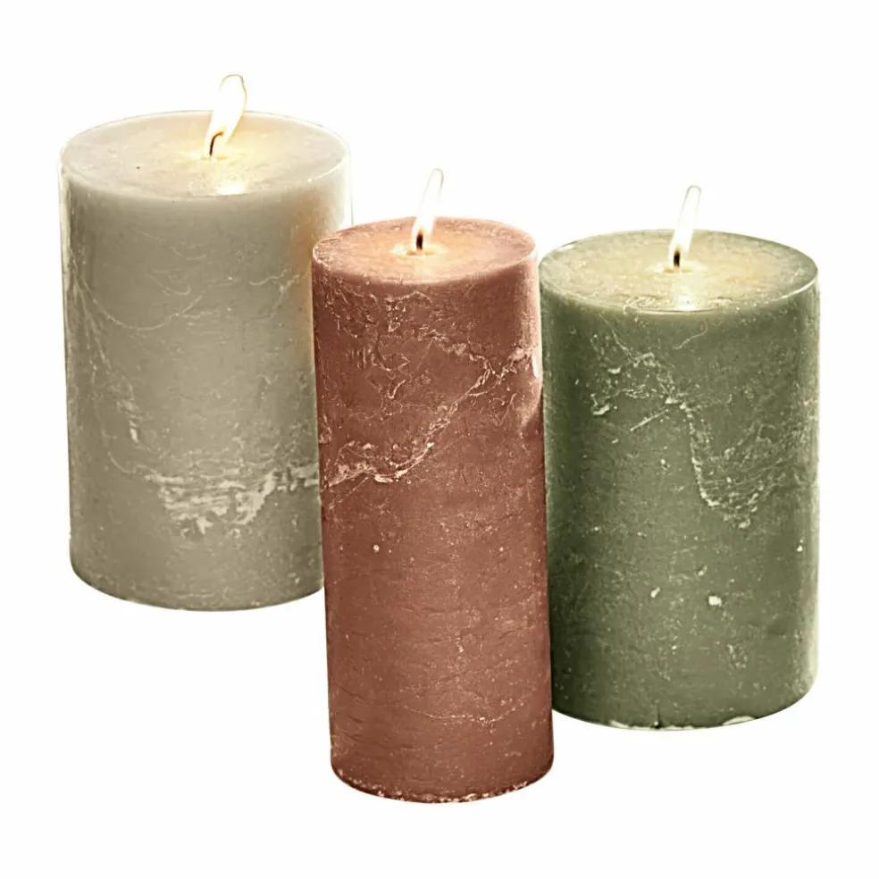 Lot de 3 bougies Salis